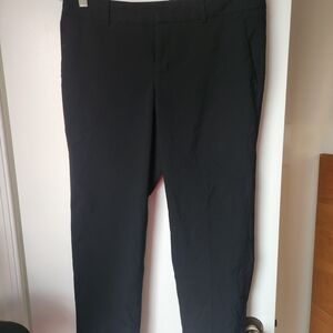 Banana Republic Hampton Pant Size 4P Black Petite Ankle Career Trousers Slim